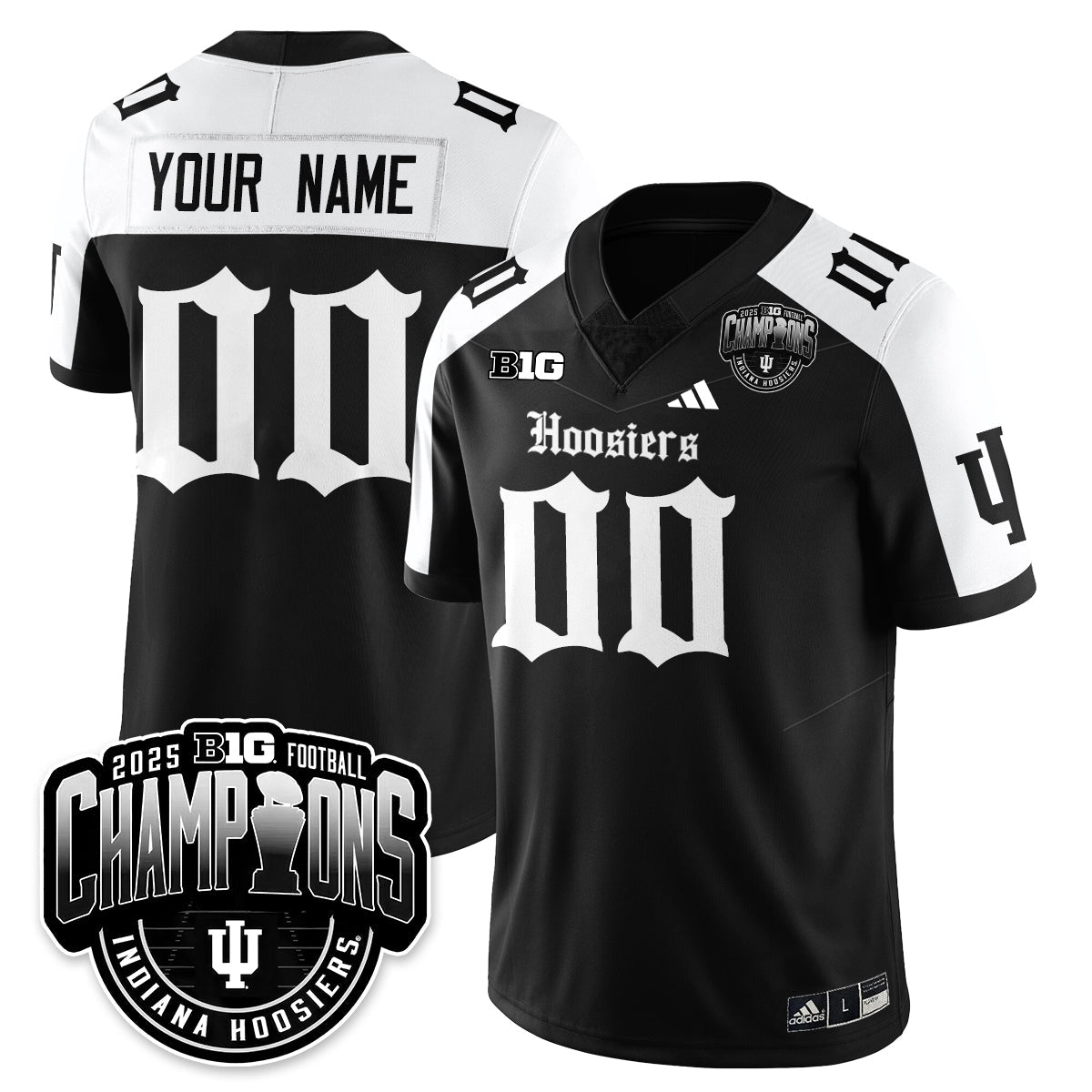 IND Gothic Vapor Limited Football Custom Jersey - Big 10 Champions