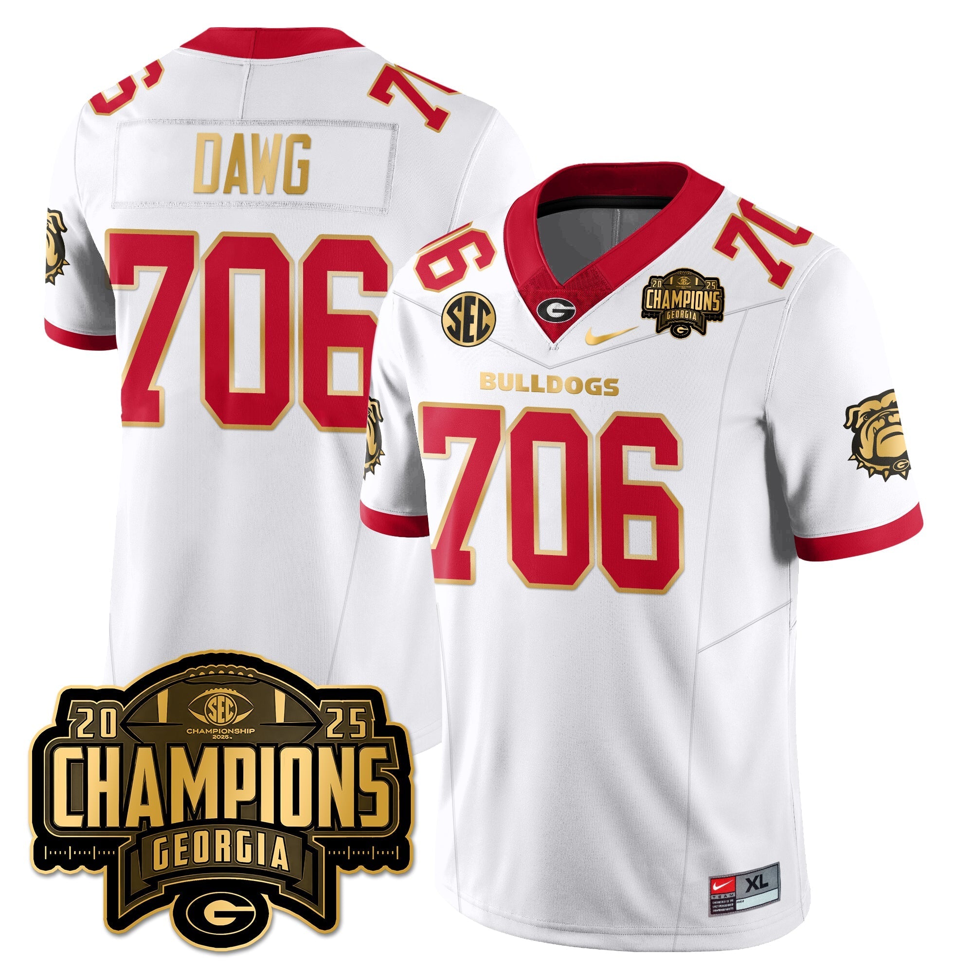 UGA Vapor Limited Jersey - SEC Football Champions