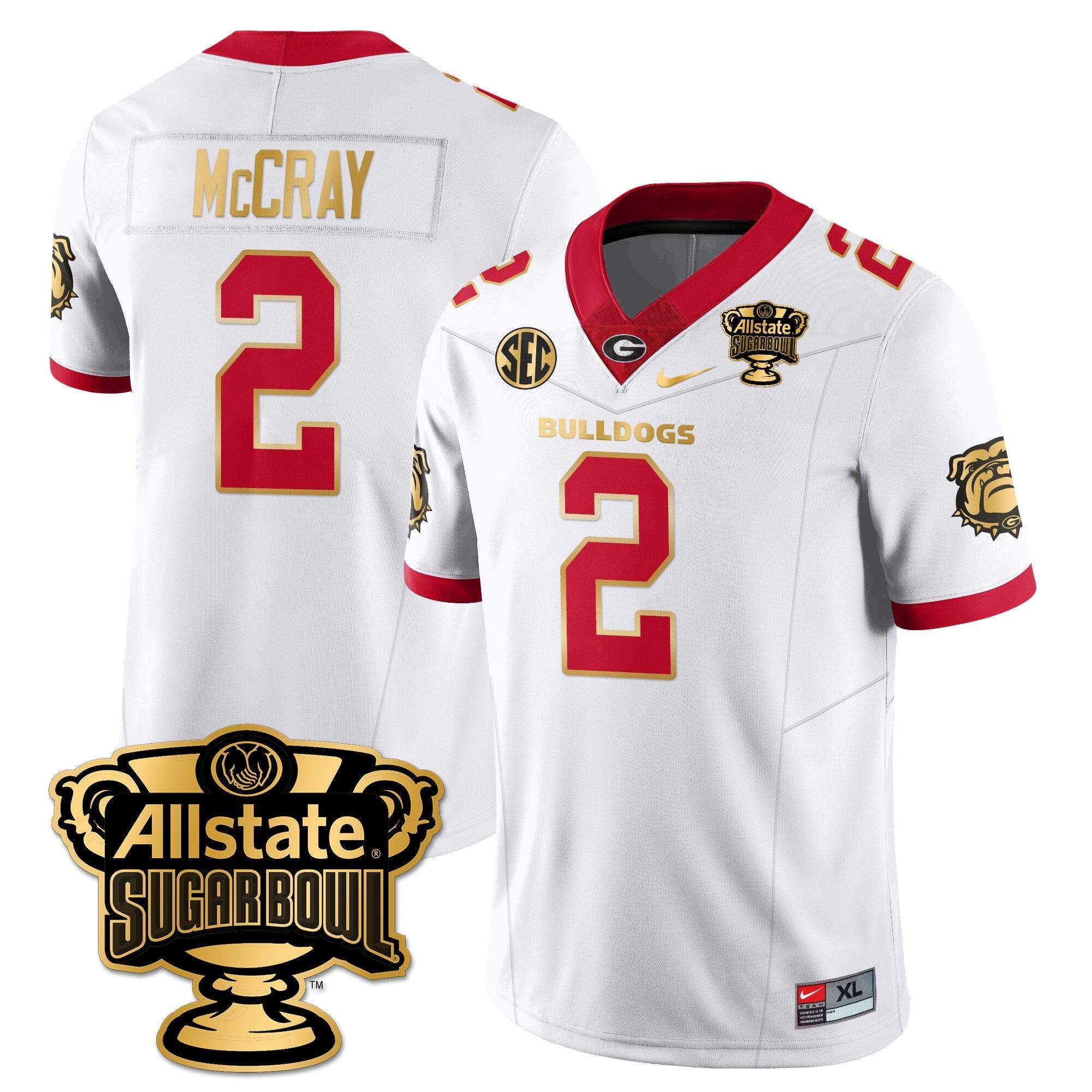 UGA Vapor Limited Football Jersey - Sugar Bowl