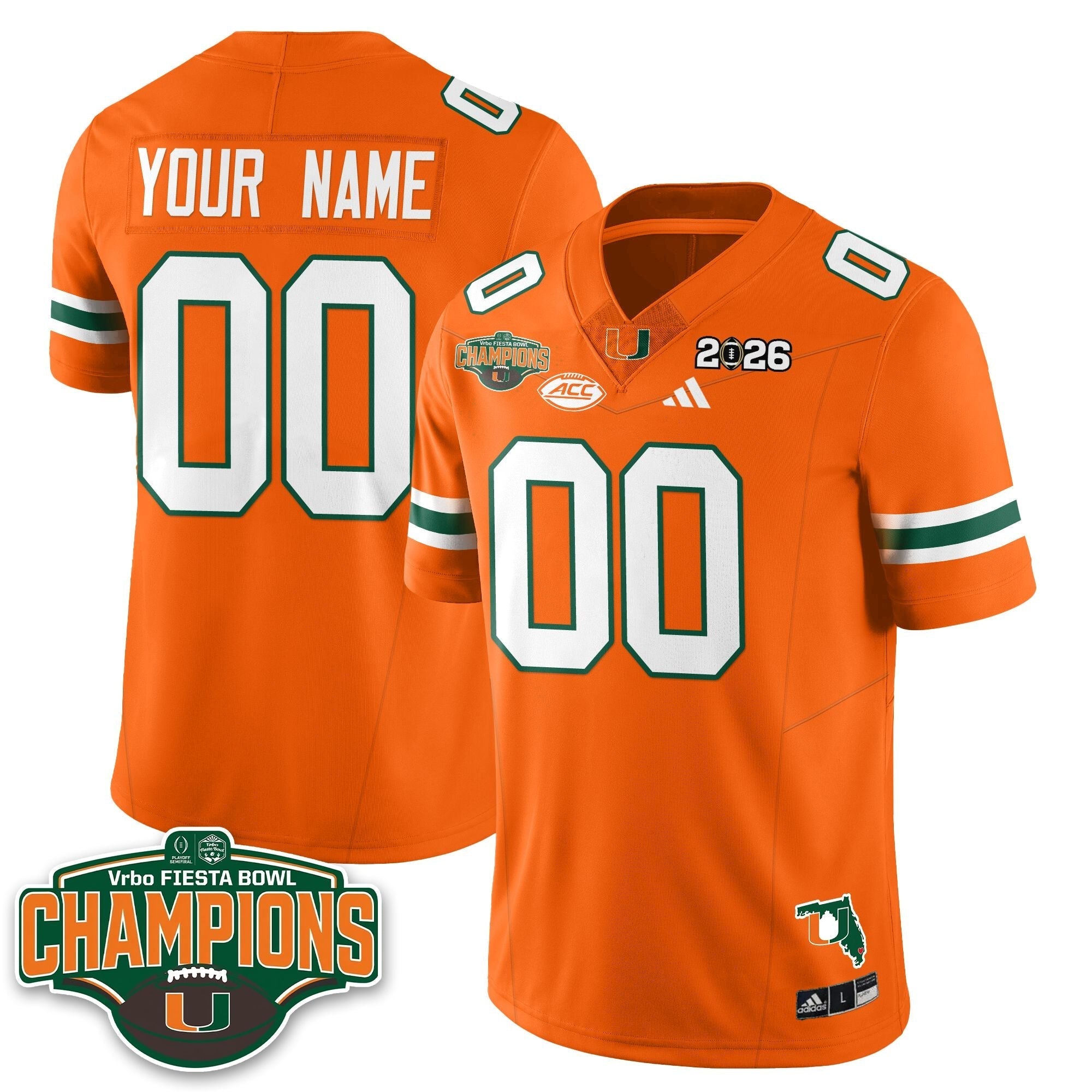 MIA Football Vapor Limited Custom Jersey V2 - Fiesta Bowl Champions
