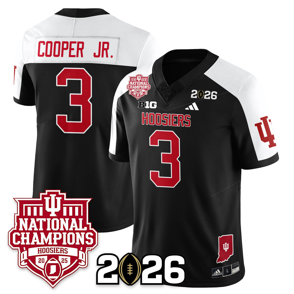 Indiana Hoosiers Vapor Limited Football Jersey - 2025 National Champions
