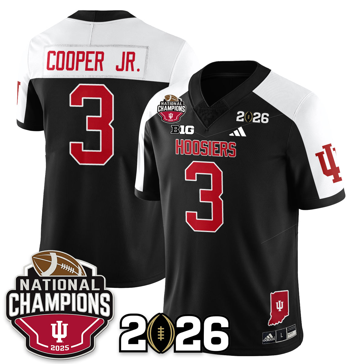 Indiana Hoosiers Vapor Limited Football Jersey V3 - 2025 National Champions