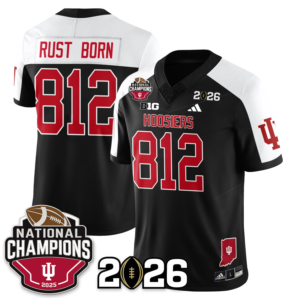 Indiana Hoosiers Vapor Limited Football Jersey V3 - 2025 National Champions