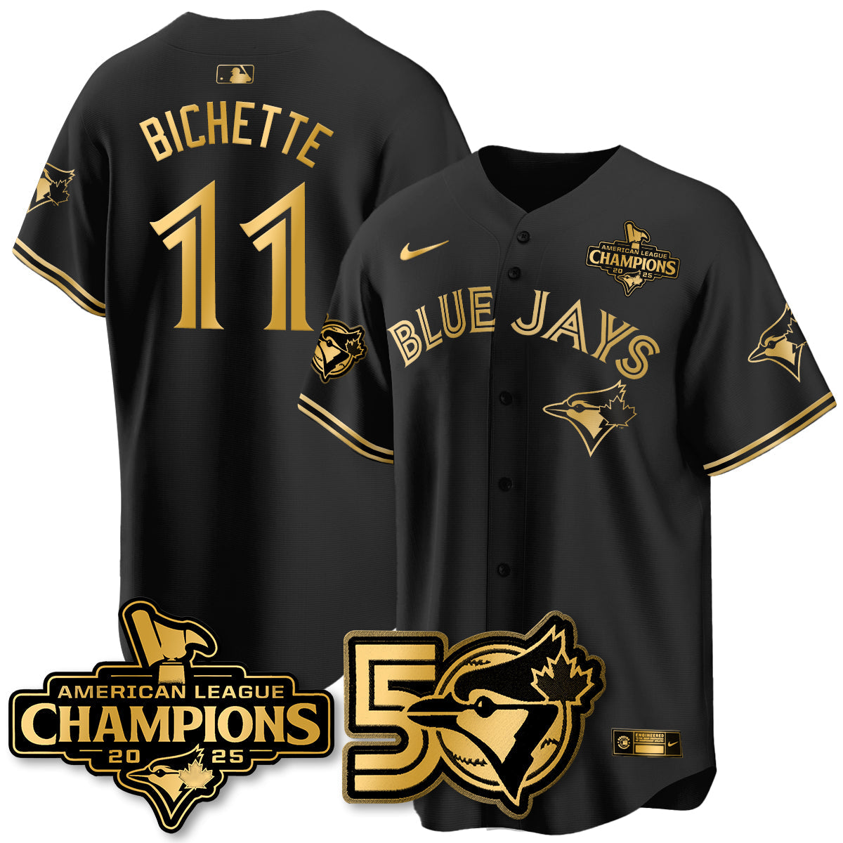 TOR 2025 American League Champions Vapor Limited Jersey - 50th Season - Stitched