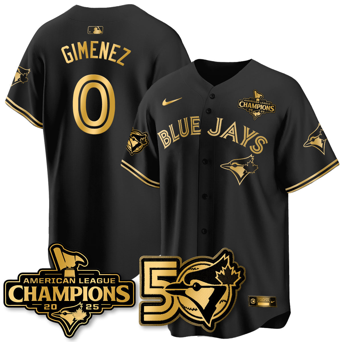 TOR 2025 American League Champions Vapor Limited Jersey - 50th Season - Stitched