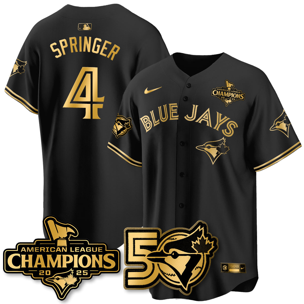 TOR 2025 American League Champions Vapor Limited Jersey - 50th Season - Stitched