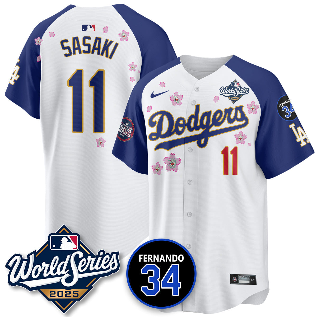 LAD Tokyo Series 2025 NL Champions Jersey - Stitched