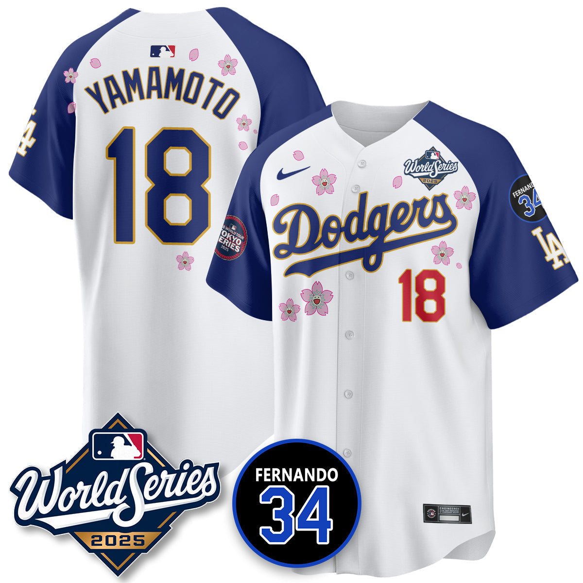 LAD Tokyo Series 2025 NL Champions Jersey - Stitched
