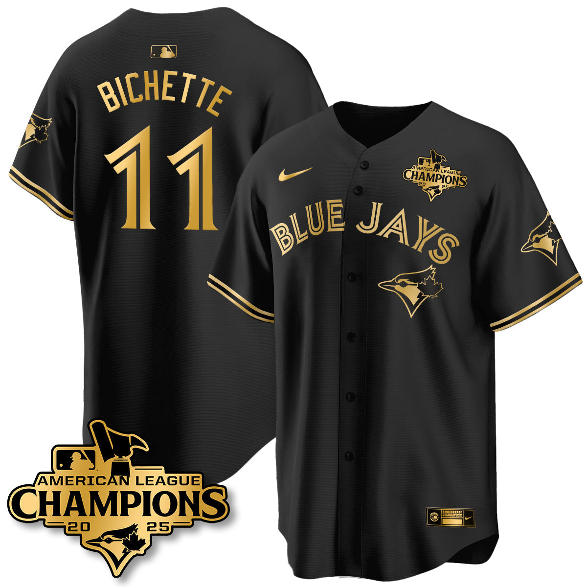 TOR 2025 American League Champions Jersey - Stitched