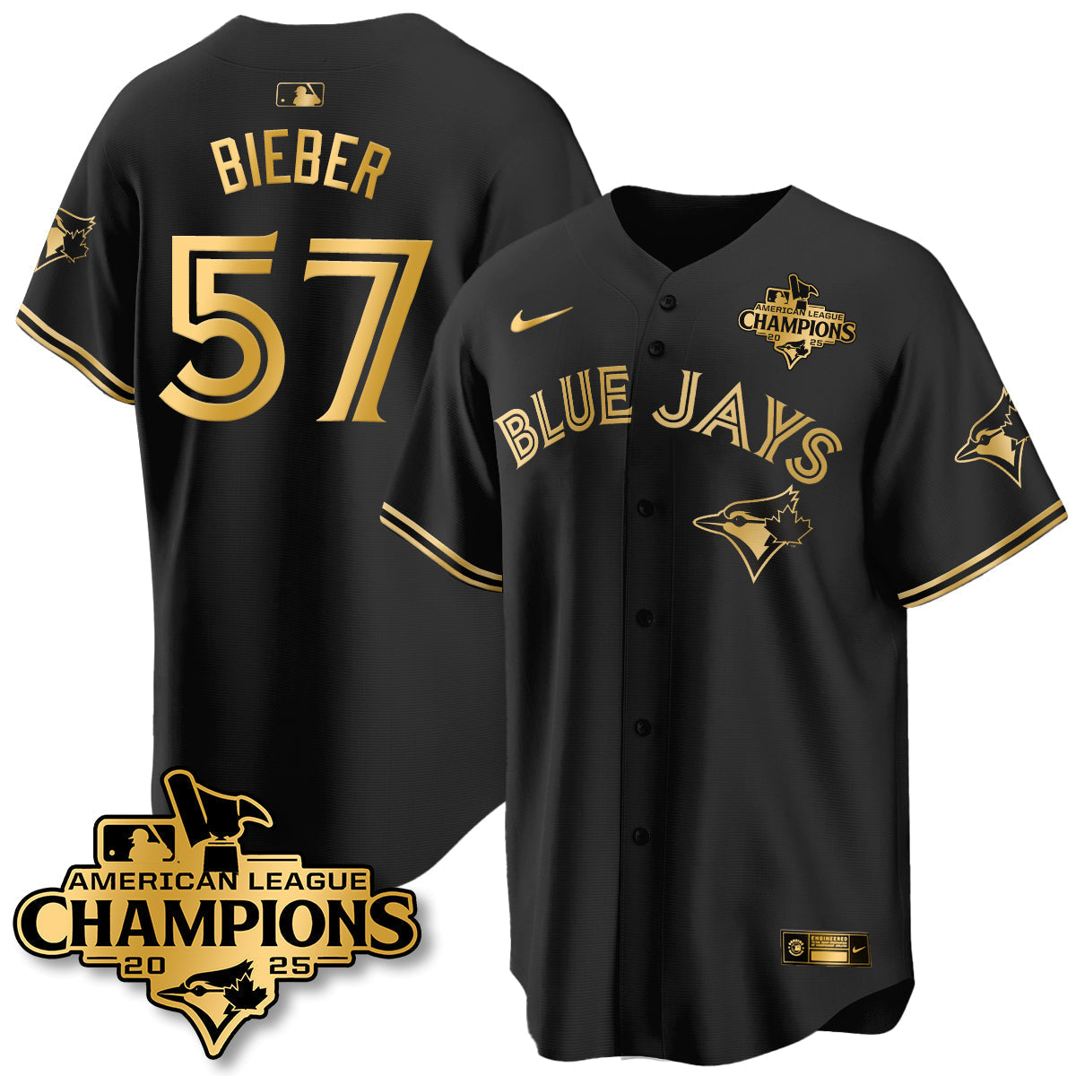 TOR 2025 American League Champions Jersey - Stitched