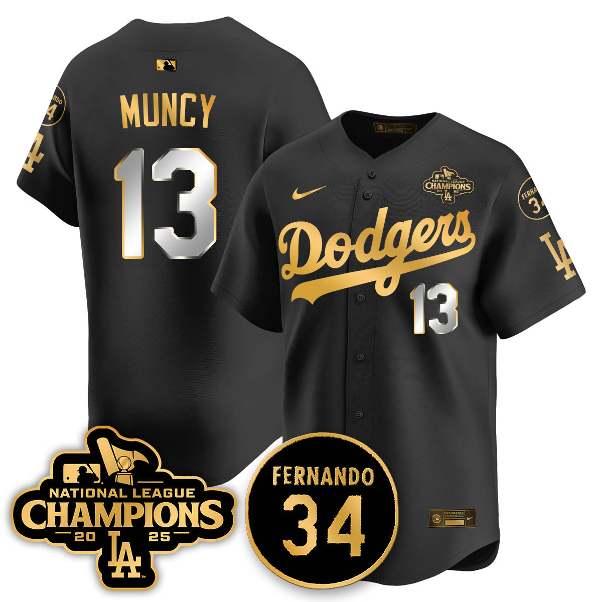 LAD 2025 NL Champions Jersey - Stitched