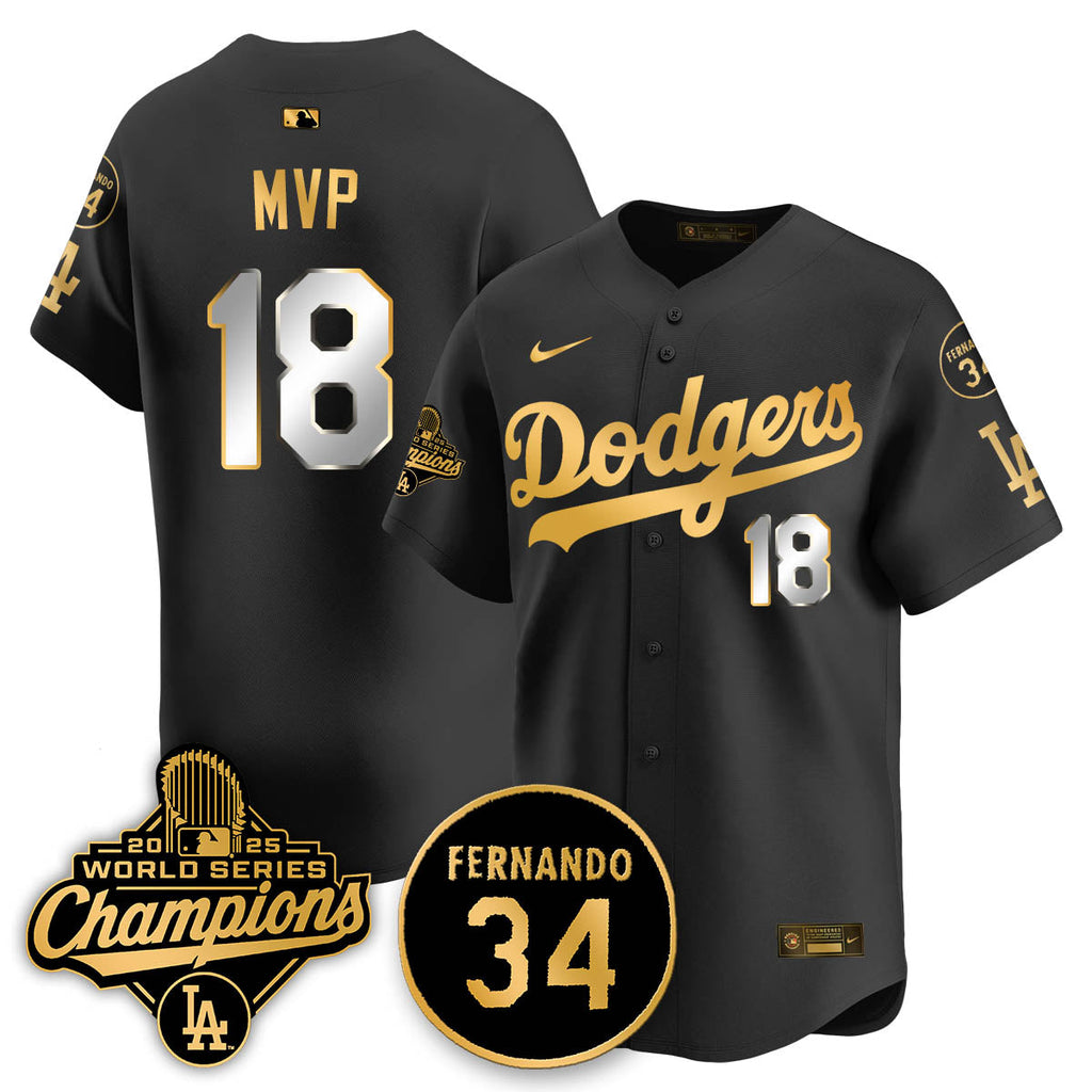 LAD 2025 World Series Champions Jersey - Stitched