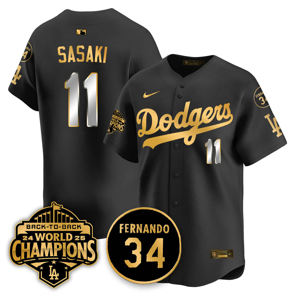 LAD 2025 Back To Back Champions Jersey - Stitched