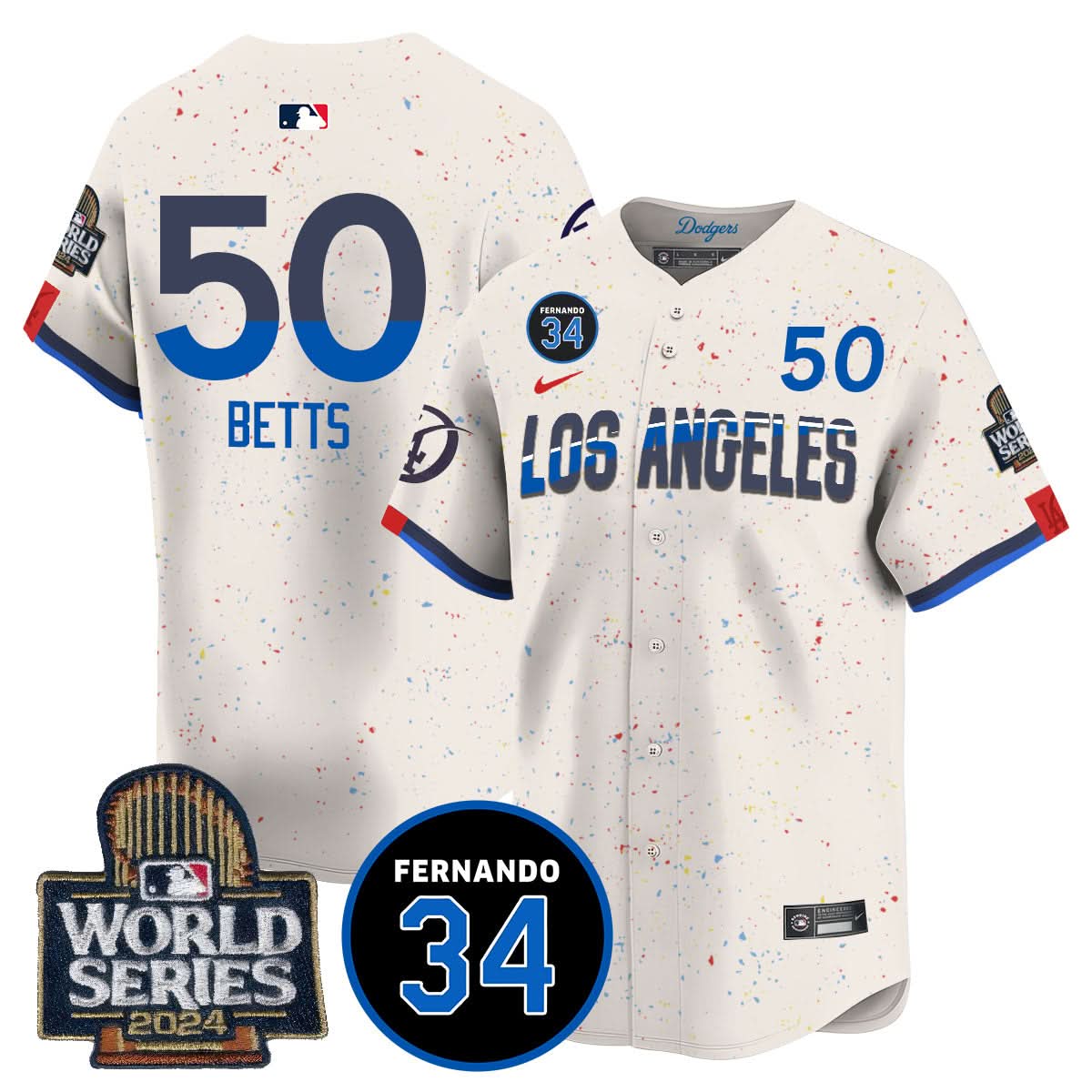 LAD Fernando Valenzuela Memorial Jersey - Stitched