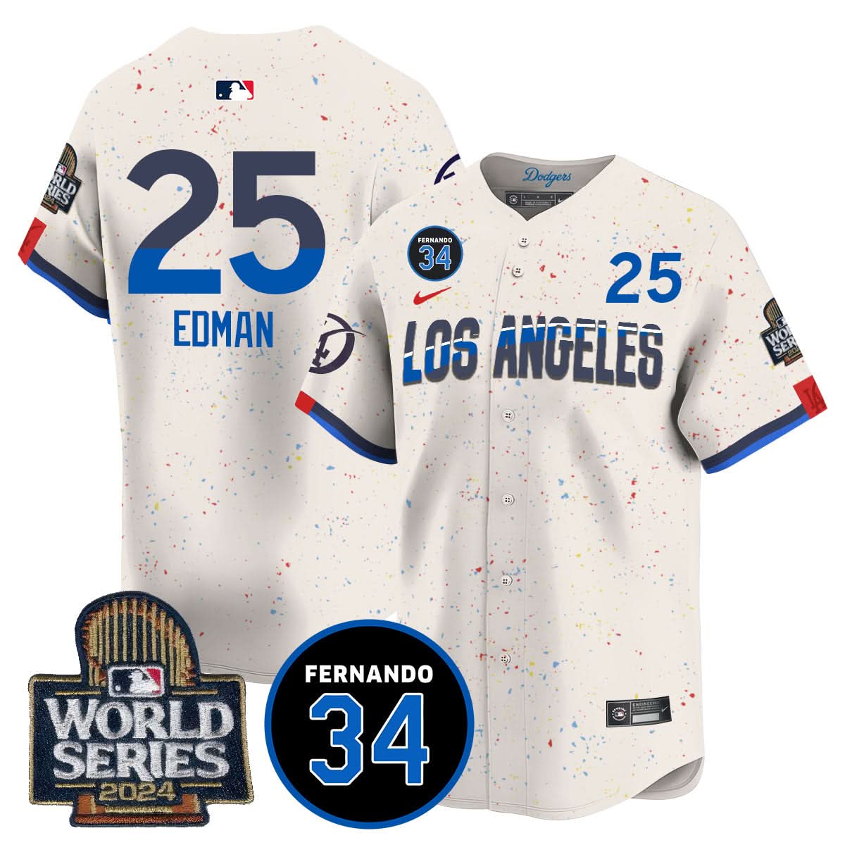 LAD Fernando Valenzuela Memorial Jersey - Stitched