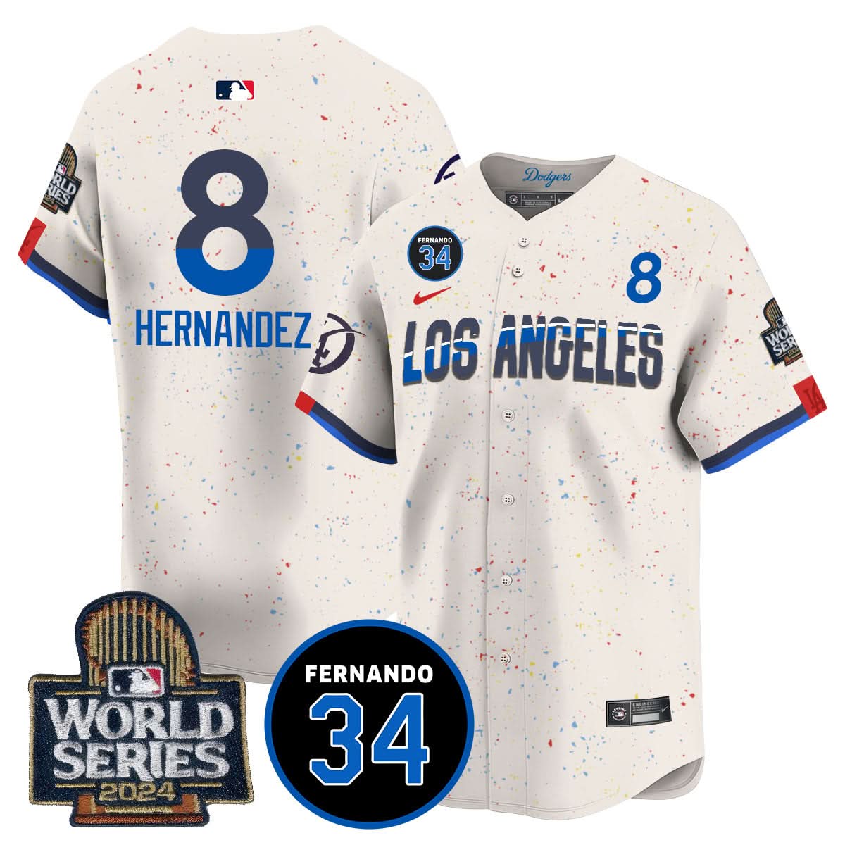 LAD Fernando Valenzuela Memorial Jersey - Stitched