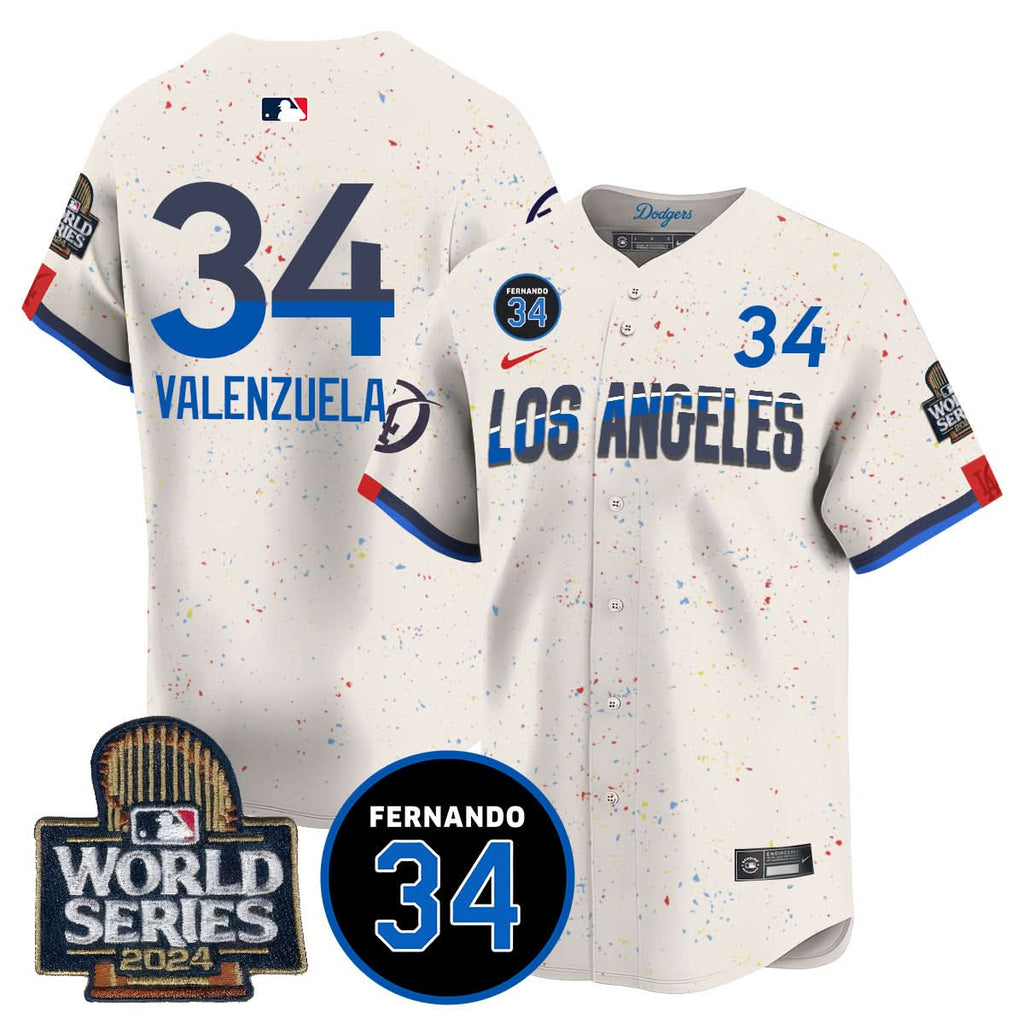 LAD Fernando Valenzuela Memorial Jersey - Stitched