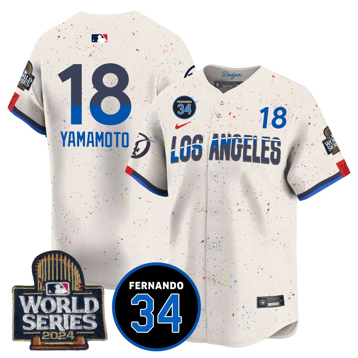 LAD Fernando Valenzuela Memorial Jersey - Stitched