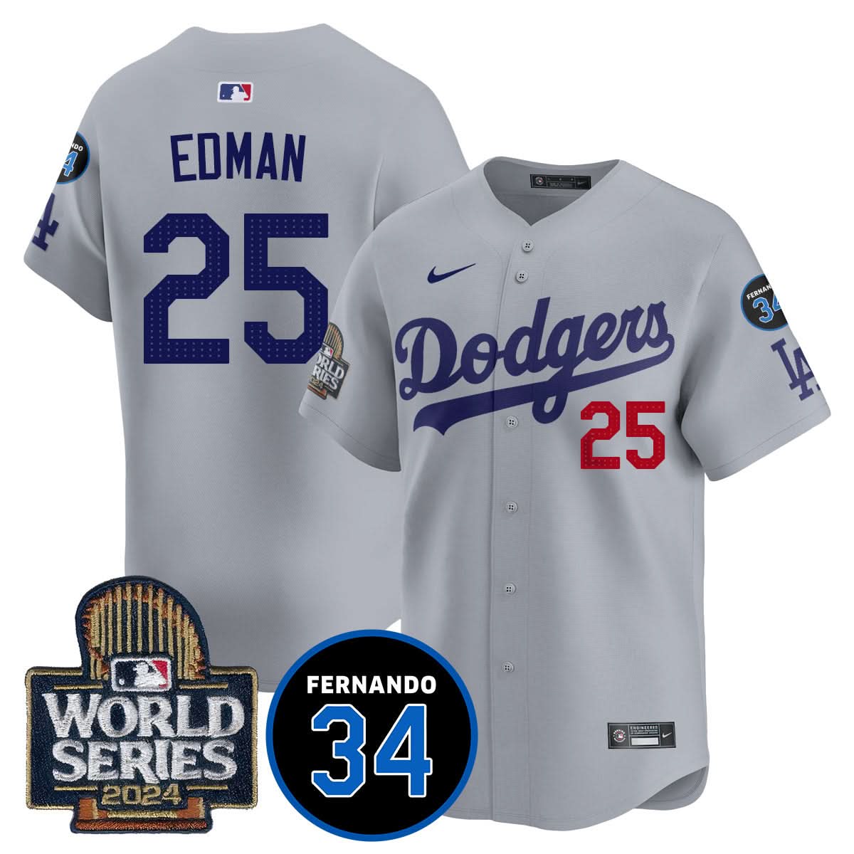 LAD Fernando Valenzuela Memorial Jersey - Stitched