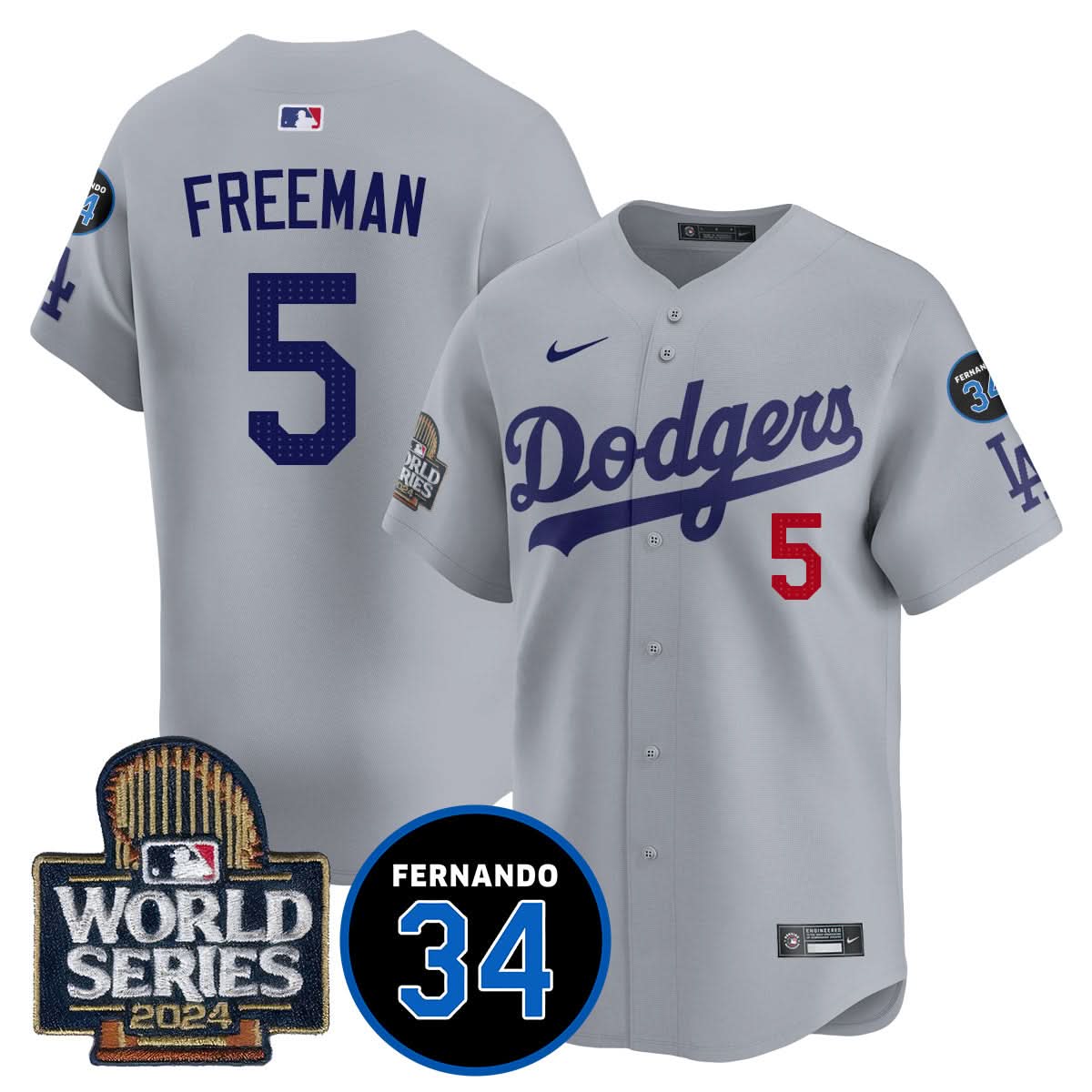 LAD Fernando Valenzuela Memorial Jersey - Stitched
