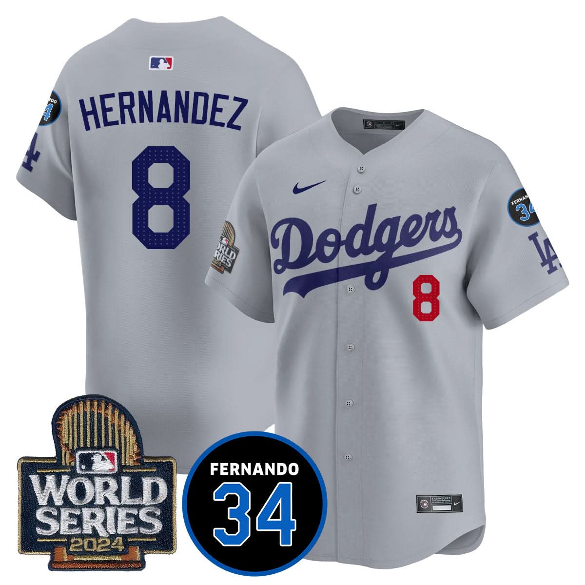 LAD Fernando Valenzuela Memorial Jersey - Stitched