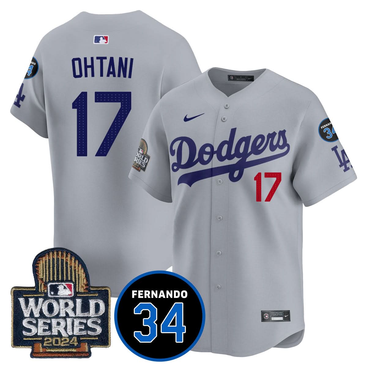 LAD Fernando Valenzuela Memorial Jersey - Stitched