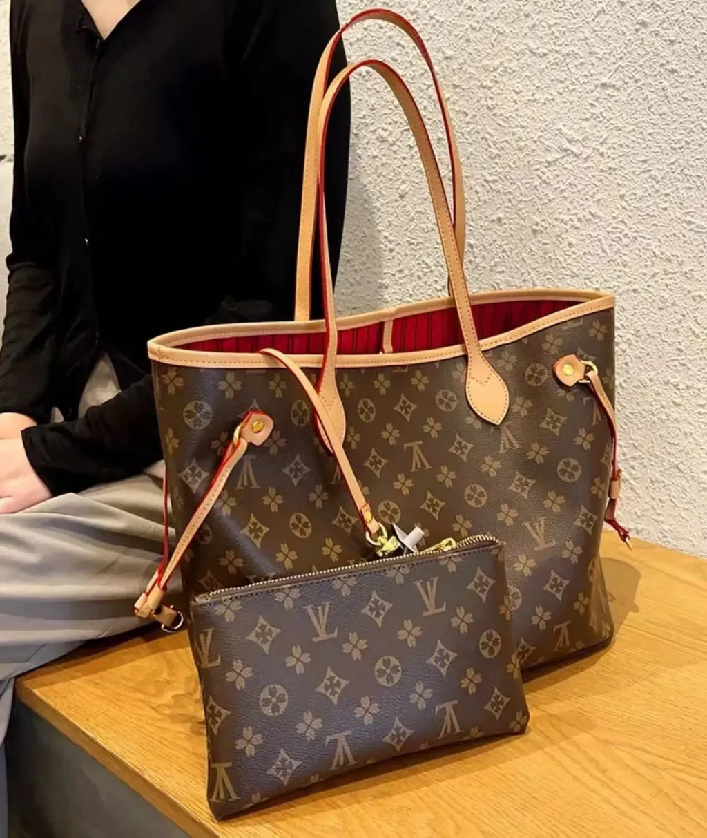 Handbag 2-in-1 leather Shoulder Bags Composite Clutch Tote Coin Purse louisities vouiton bag vittuon voution backpack Wallet