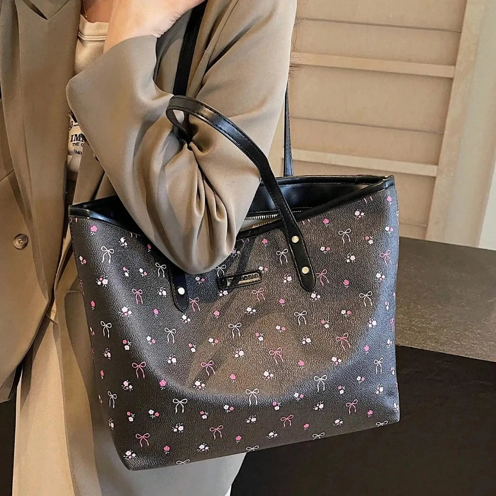 Women Tote Bag Fashion Underarm Pouch Large Capacity Soft Pu Leather Shoulder Bag Retro Crossbody Bag Casual Portable BucketBags