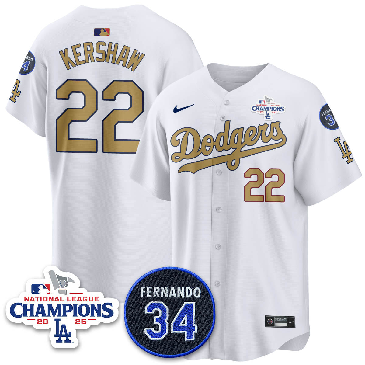 LAD 2025 NL Champions Jersey - Stitched
