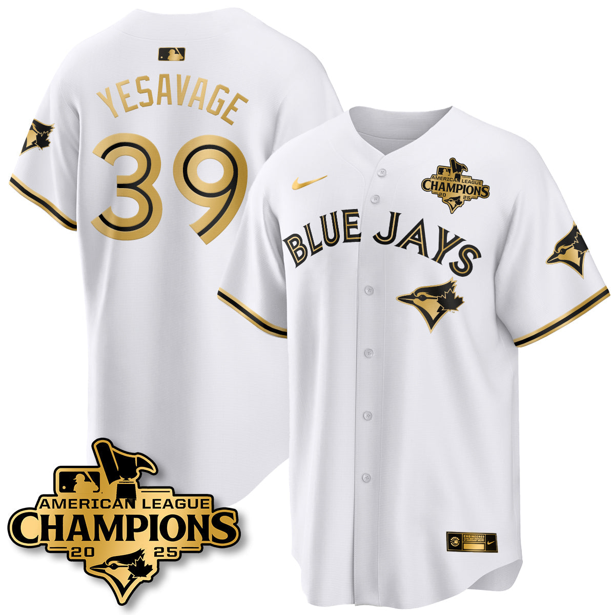 TOR 2025 American League Champions Jersey - Stitched