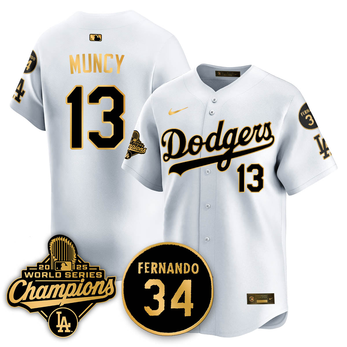 LAD 2025 World Series Champions Jersey - Stitched