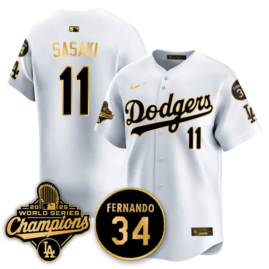 LAD 2025 World Series Champions Jersey - Stitched