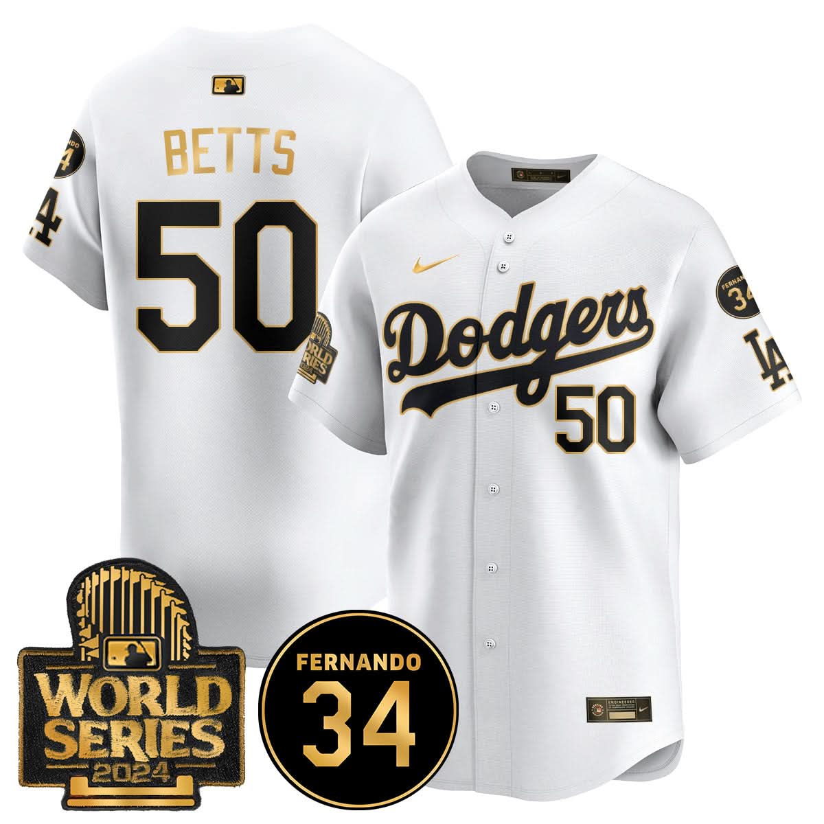 LAD Fernando Valenzuela Memorial Jersey - Stitched