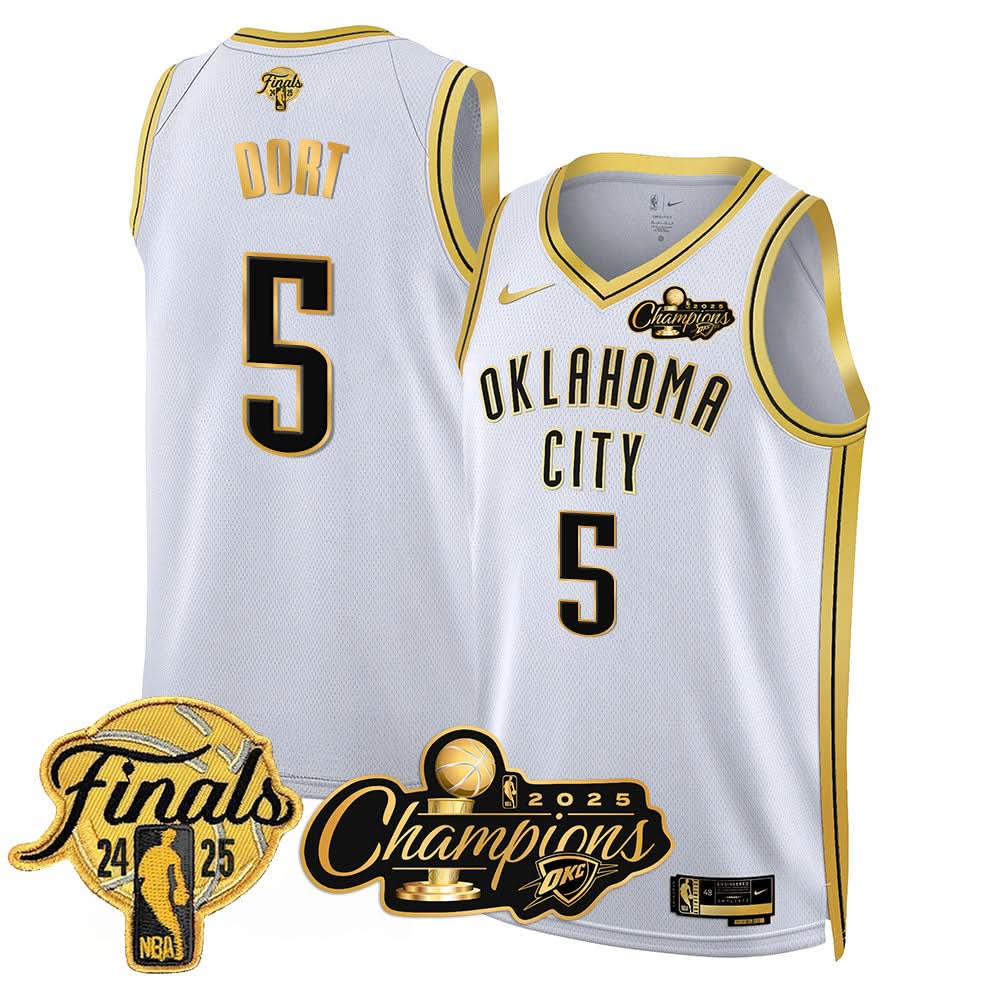 OKC 2025 Basketball  Champions Jersey - Stitched