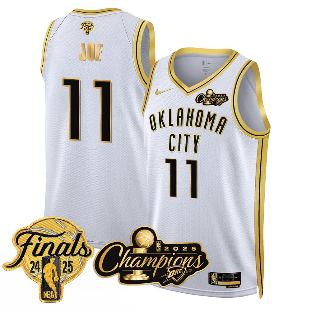 OKC 2025 Basketball  Champions Jersey - Stitched