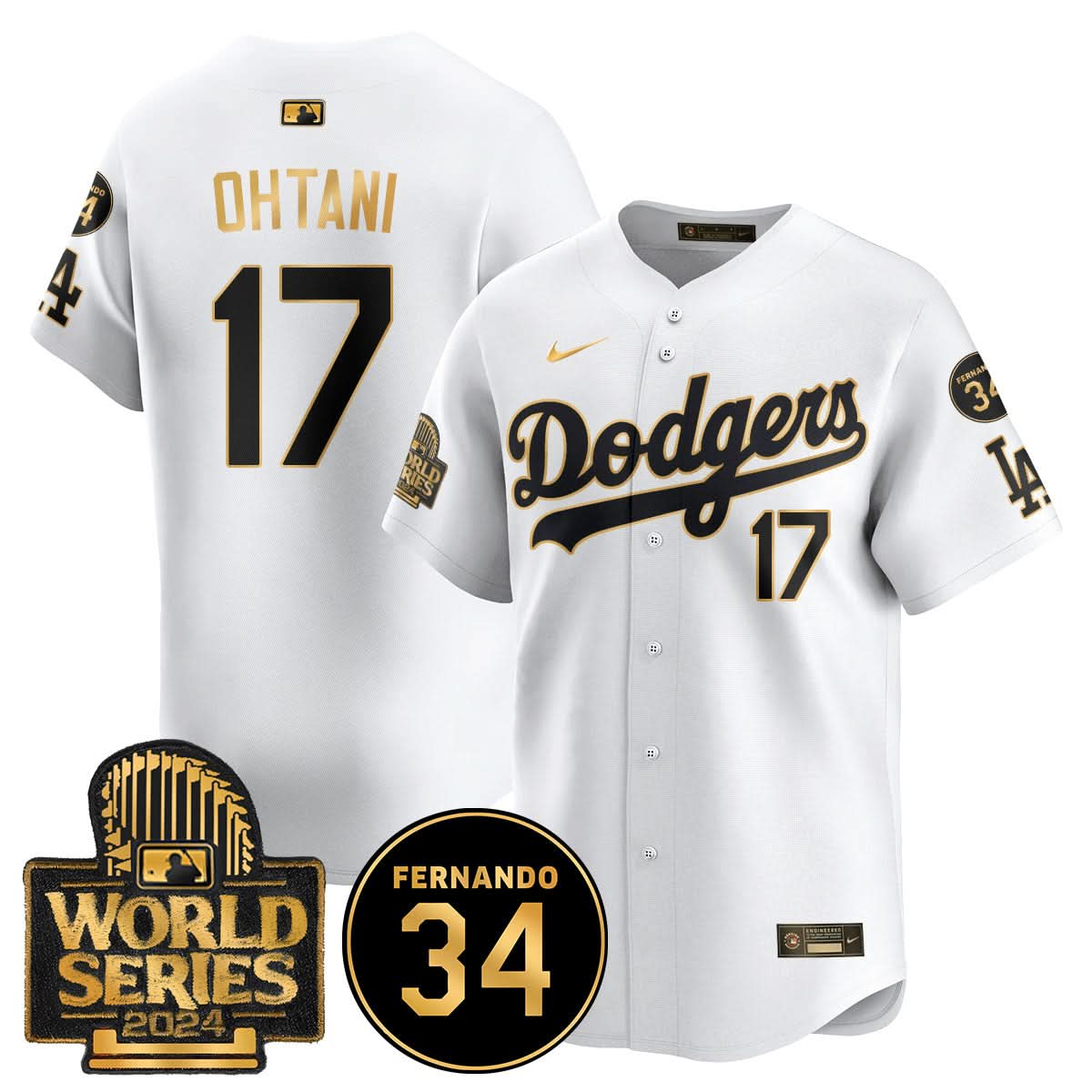 LAD Fernando Valenzuela Memorial Jersey - Stitched