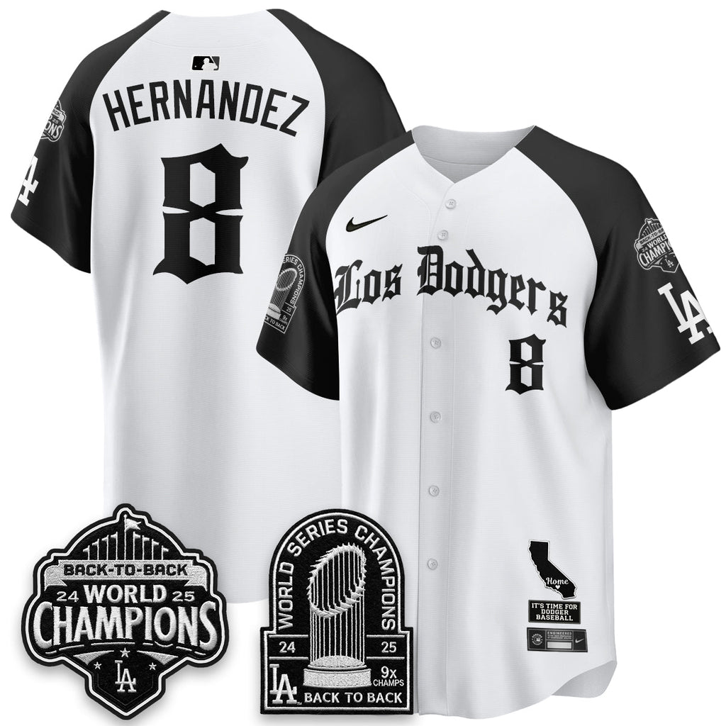 LAD World Series Champions Vapor Premier Limited Gothic Edition Jersey - Stitched
