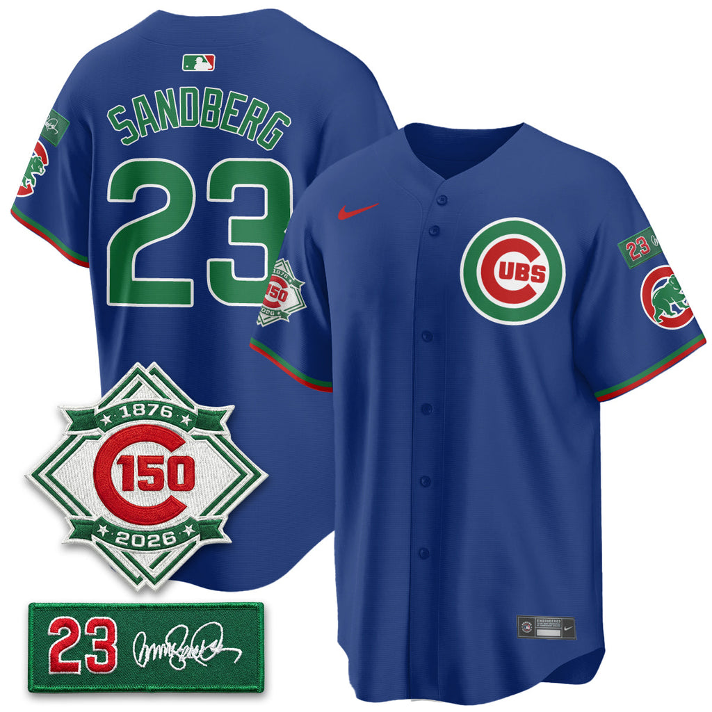 CHC Limited Mexico Jersey - 150th Anniversary + Ryne Sandberg Tribute Patch Stitched