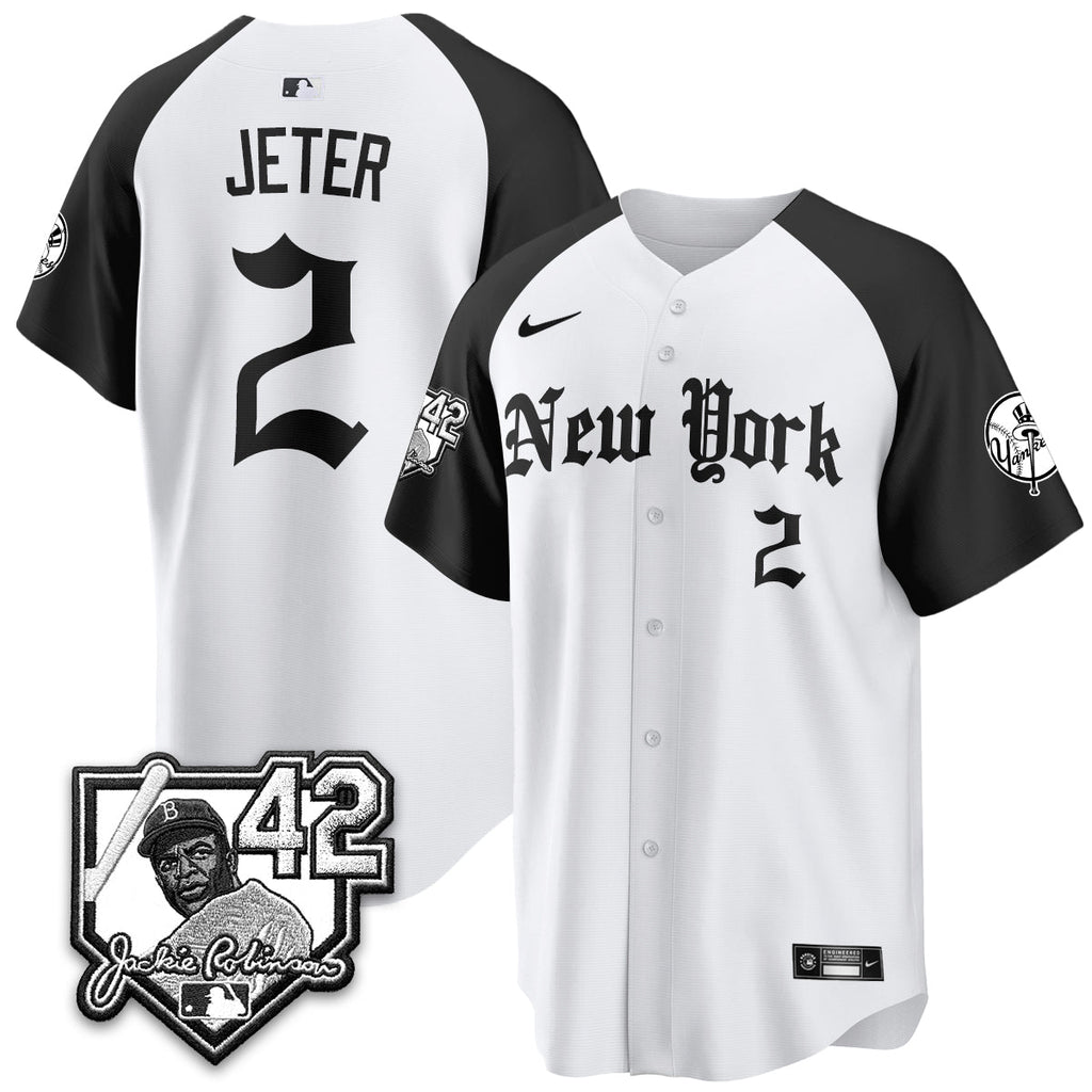 NYY 2026 Jackie Robinson Day Gothic Vapor Limited Jersey - Stitched
