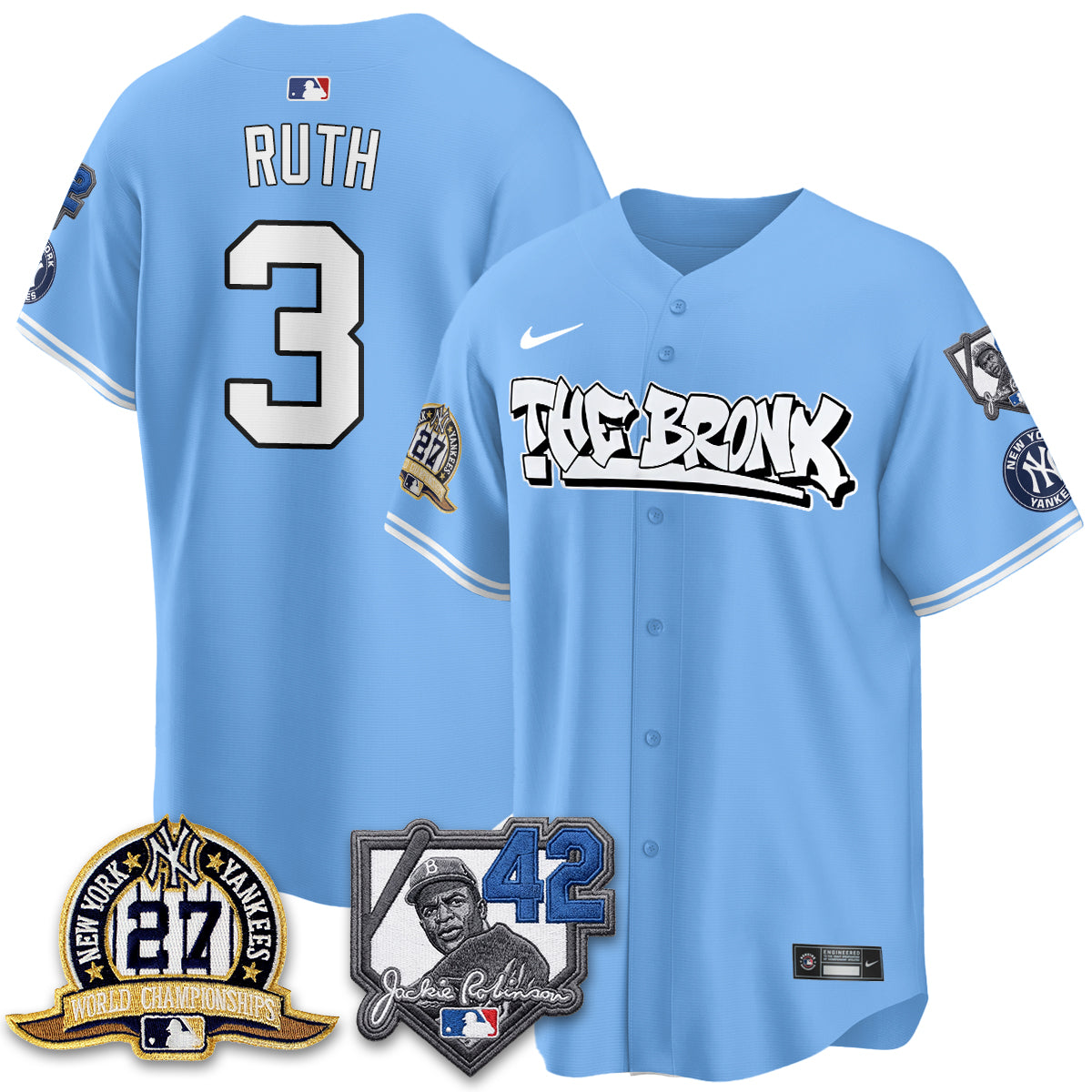 NYY The Bronx 2026 Jackie Robinson Day Vapor Limited Jersey - Stitched
