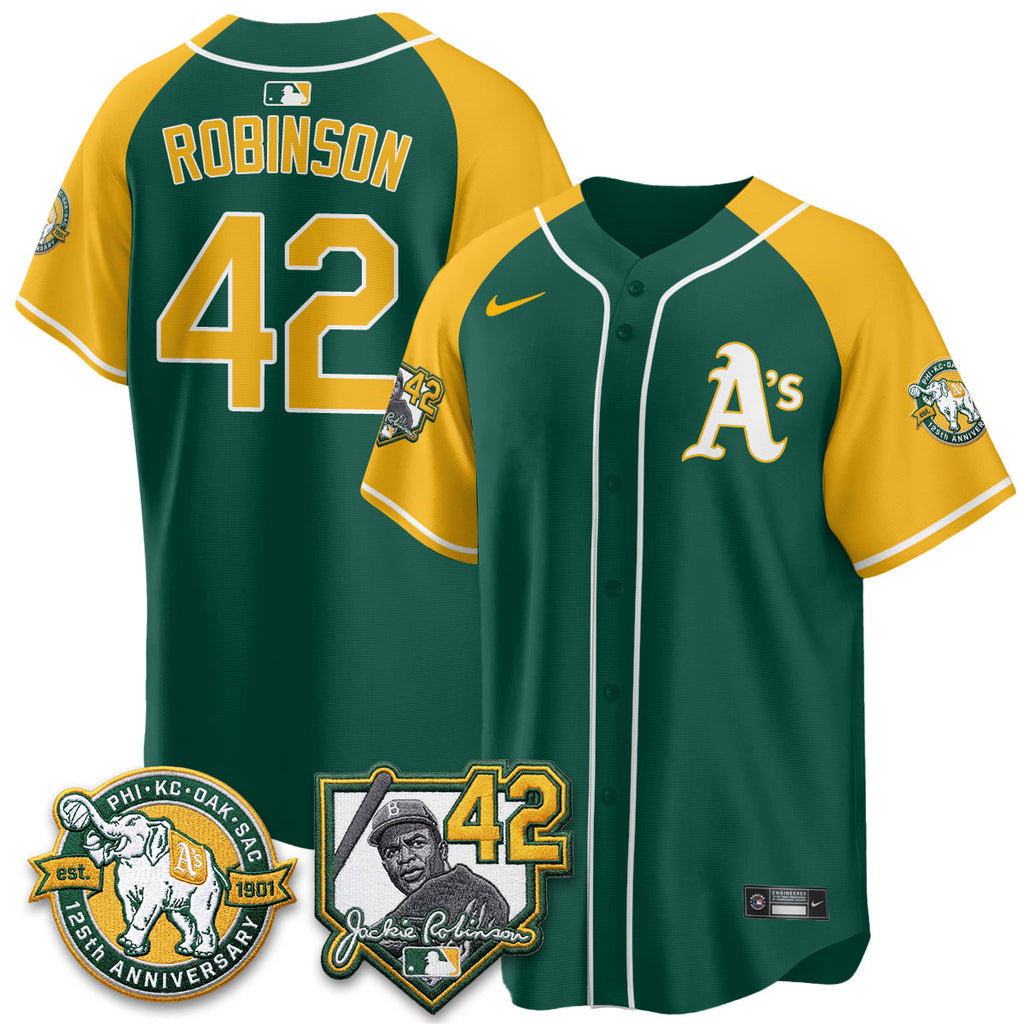 OAK 2026 Jackie Robinson Day - Celebrating 125 Years Limited Vapor Jersey - Stitched