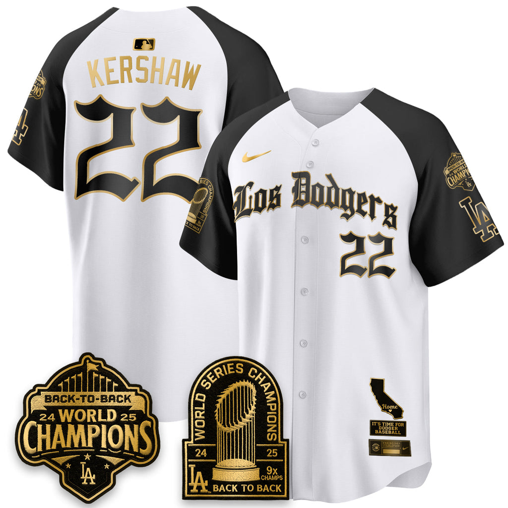 LAD World Series Champions Vapor Premier Limited Gothic Edition Jersey - Stitched