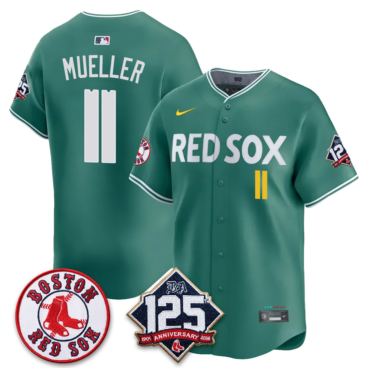 BOS 125th Anniversary Patch Vapor Jersey - Stitched
