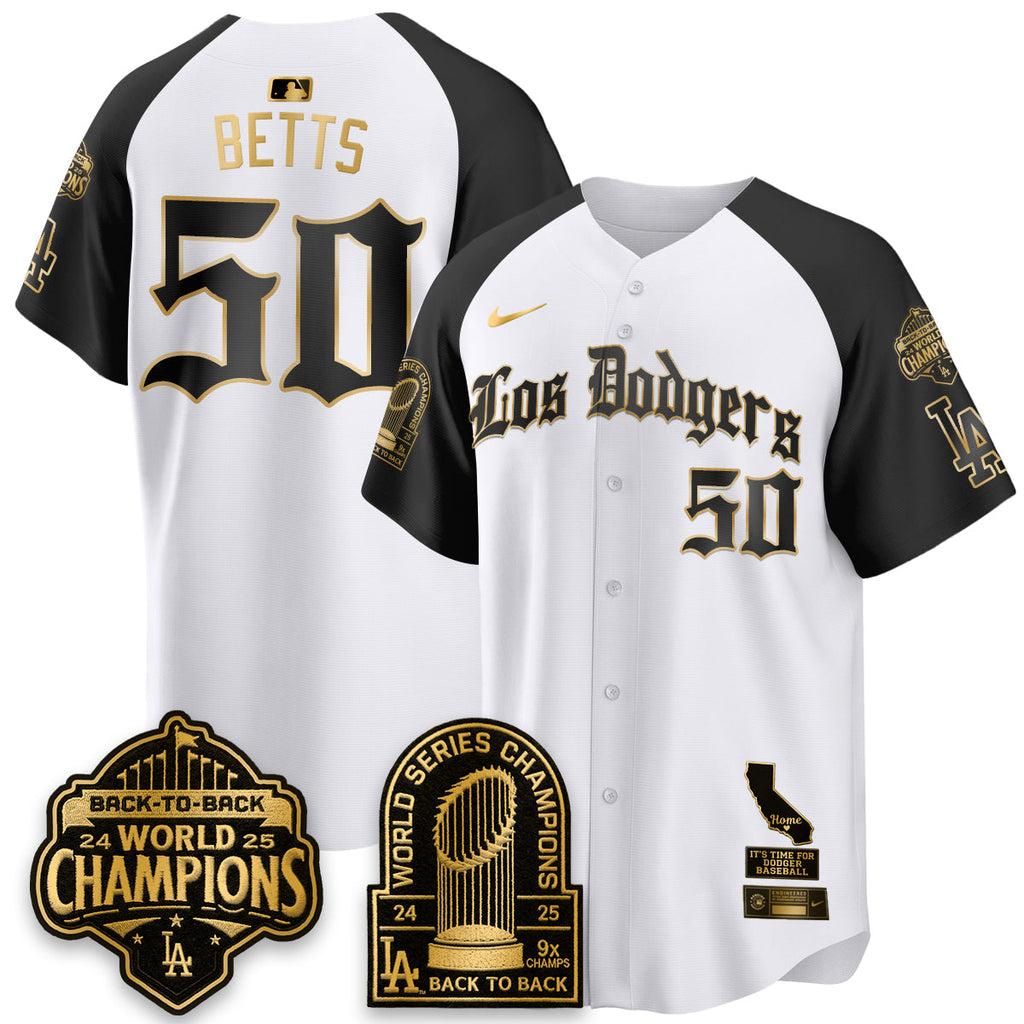 LAD World Series Champions Vapor Premier Limited Gothic Edition Jersey - Stitched