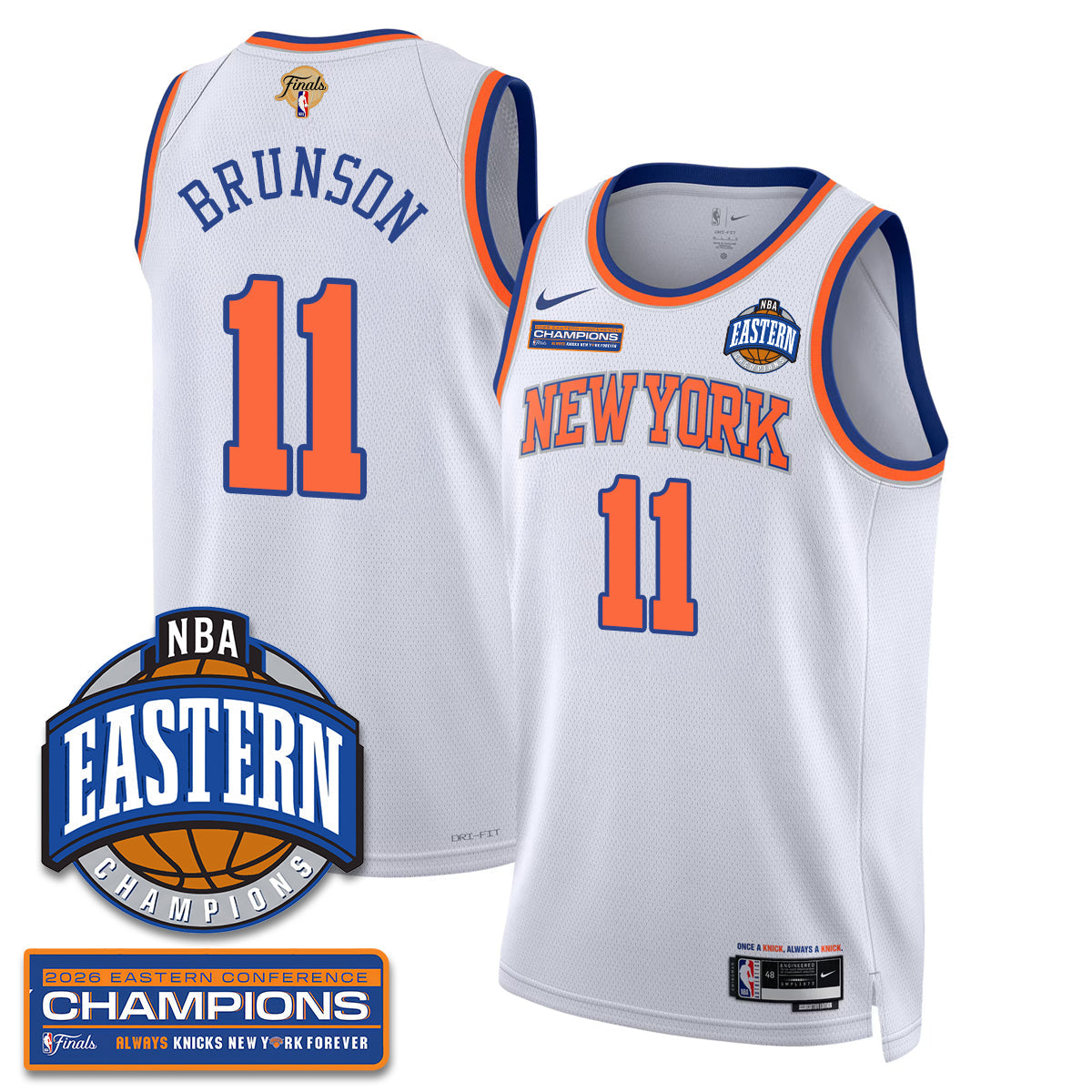 NYK 2026 Basketball  Eastern Conference Champions Vapor Jersey - Stitched