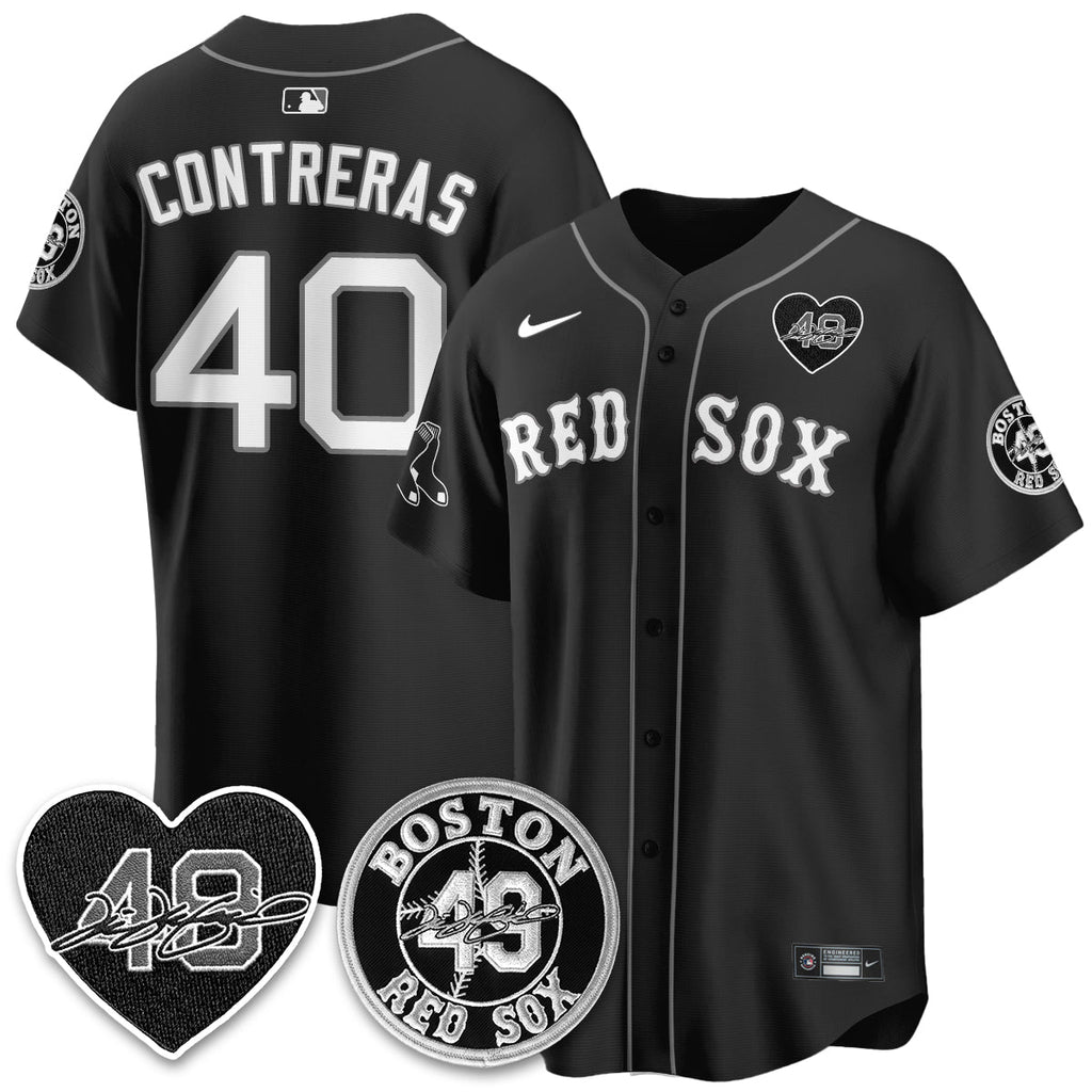 BOS Tim Wakefield Memorial Patch Vaper Premier Limited Jersey - Stitched