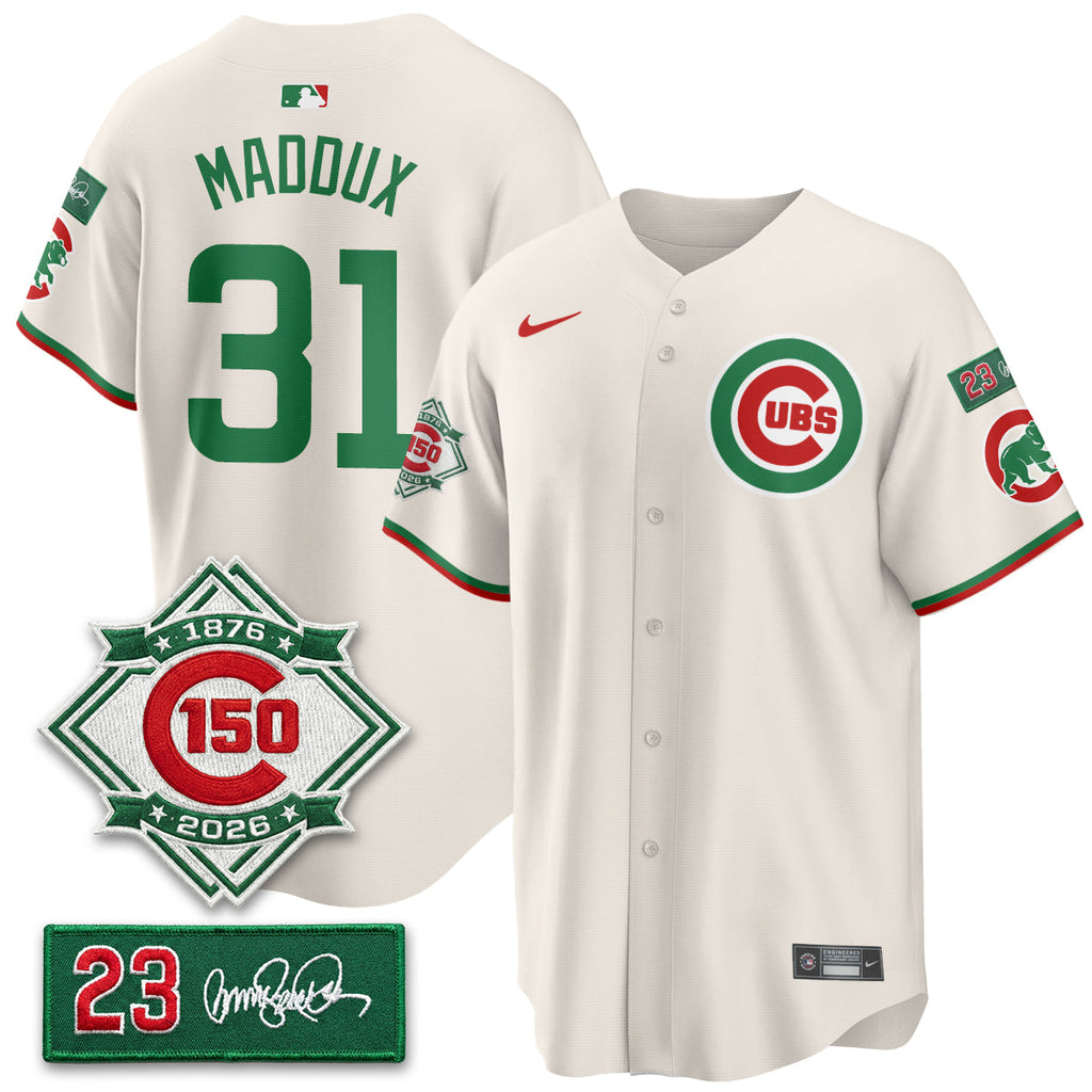 CHC Limited Mexico Jersey - 150th Anniversary + Ryne Sandberg Tribute Patch Stitched