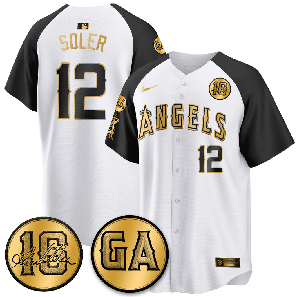 LAA Garret Anderson Tribute Patch Vapor Jersey - Stitched V2