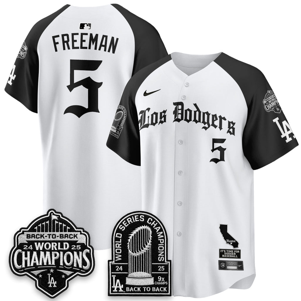 LAD World Series Champions Vapor Premier Limited Gothic Edition Jersey - Stitched