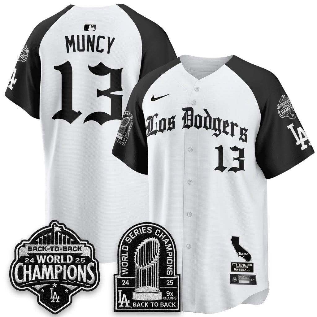 LAD World Series Champions Vapor Premier Limited Gothic Edition Jersey - Stitched